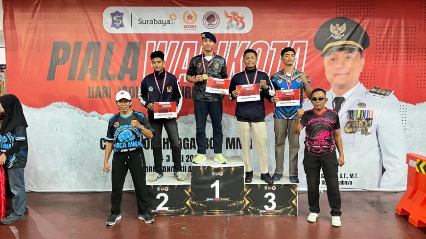 Brimob Polda Jatim Tampil Perkasa di Ajang MMA Surabaya